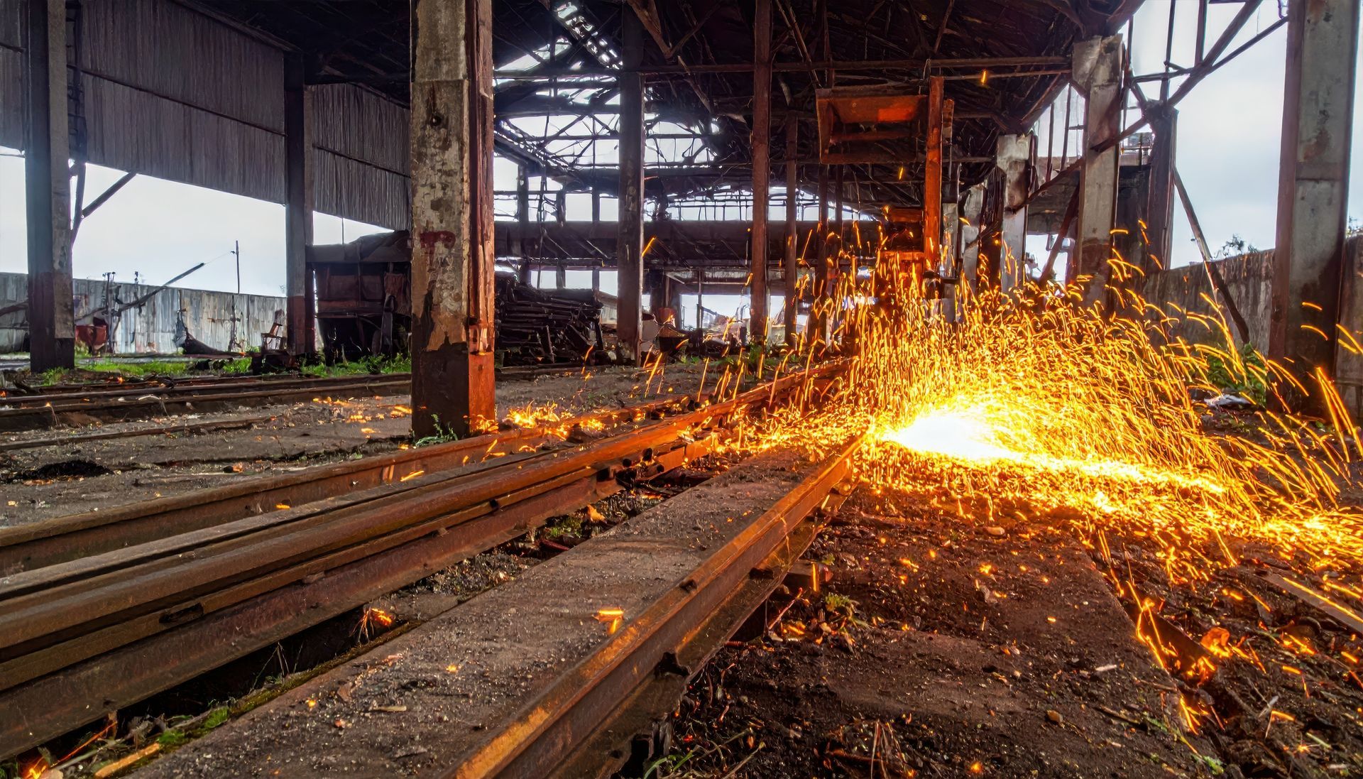 Étincelles et rails