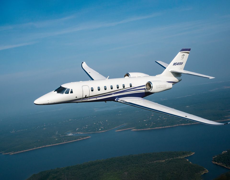 Privatjet Cessna Citation Sovereign fliegend