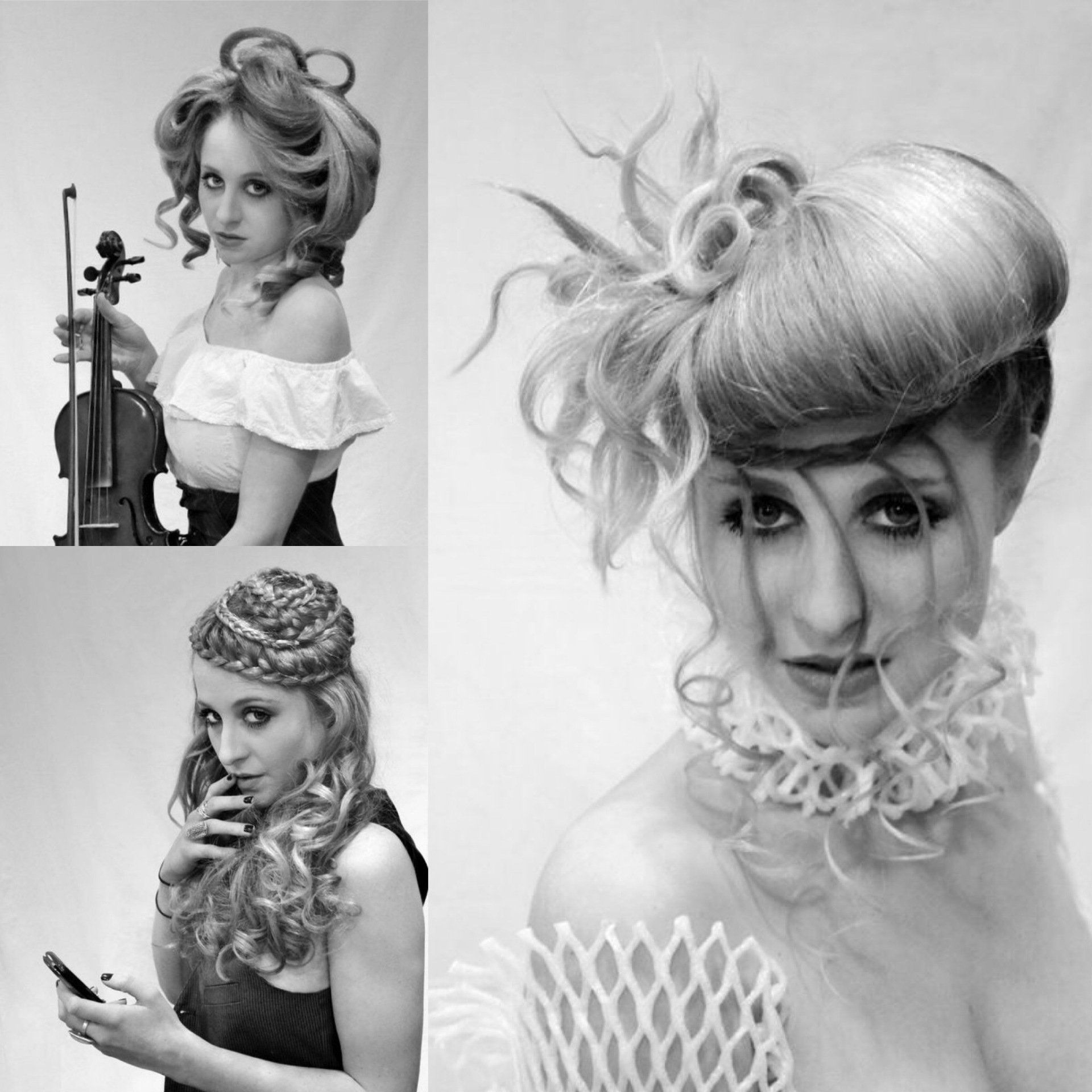 Modèle chignon assymétrique