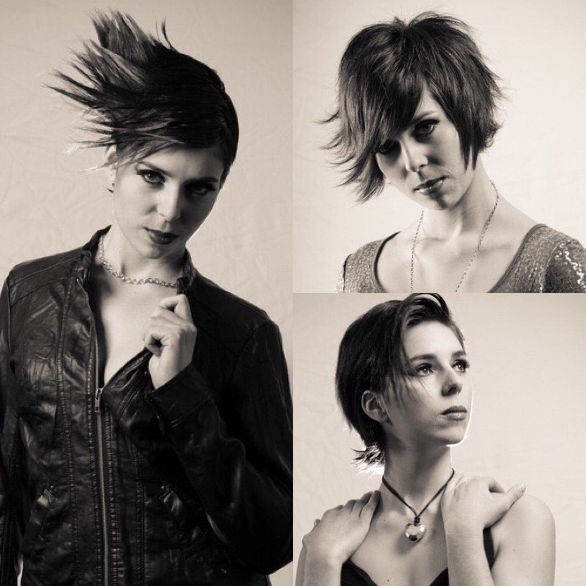 Modèle coiffure courte