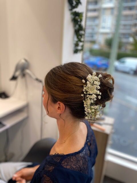 Coiffure pour mariage avec apparât