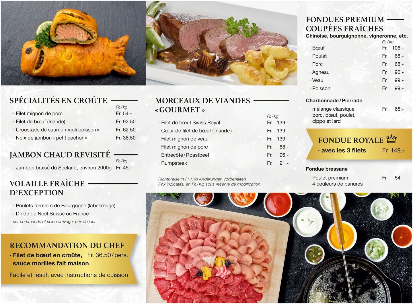 Niederhäuser Olivier, Viandes et plus - Fêtes 2025-2026