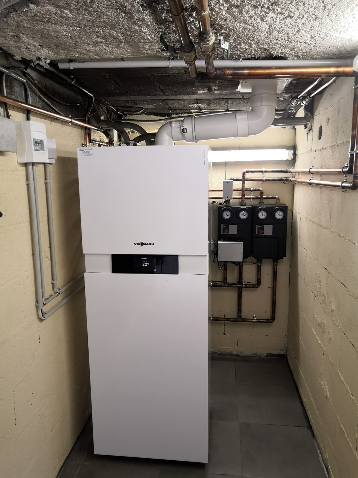 Chaudière à gaz remplaçant une chaudière à fioul