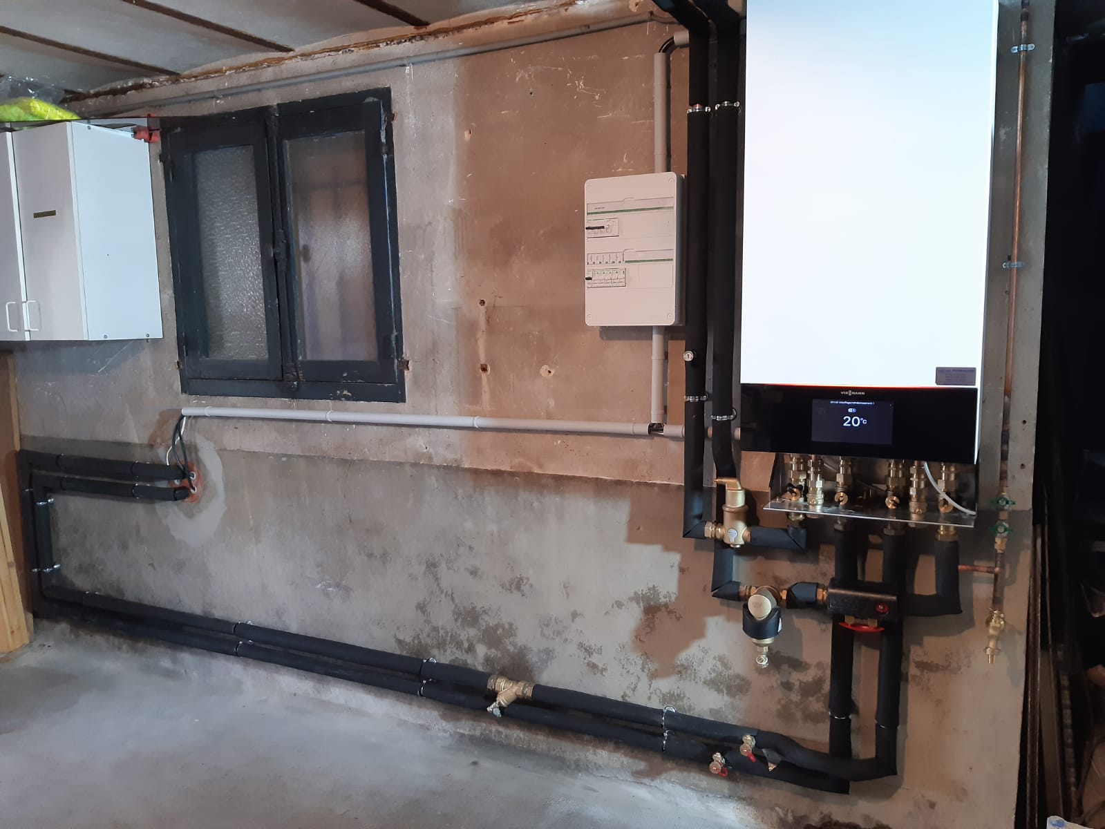 Pompe à chaleur air/eau remplaçant une ancienne chaudière à gaz