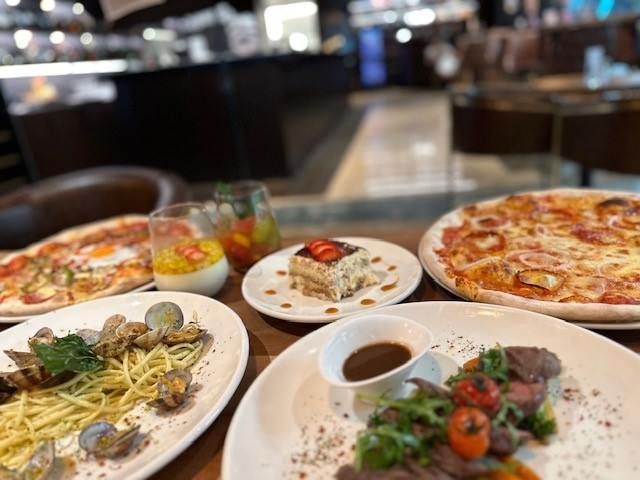 différents plats raffinés