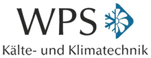 Ein Logo für wps kälte und klimatechnik mit einem blauen Pfeil nach rechts