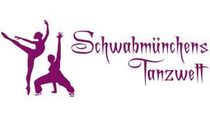 Lila Logo mit zwei Tänzerinnen-Silhouetten und dem Text „Schwabmünchens Tanzwelt“