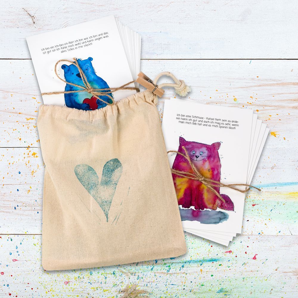 Kartenset Krafttiere Kinder