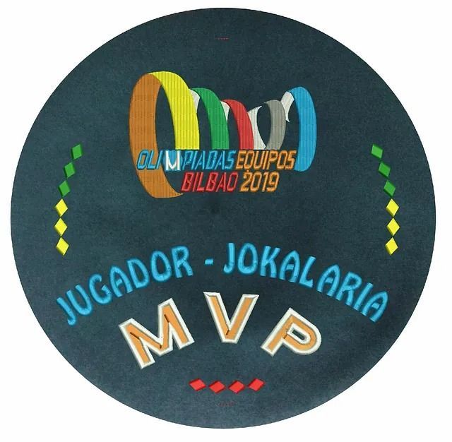 Una pegatina que dice 'jugador jokalaria mvp'