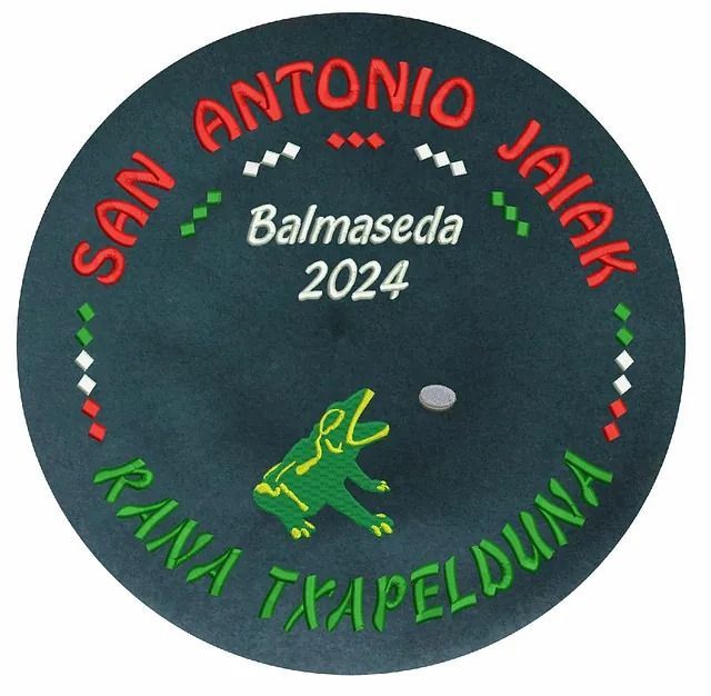 Un logo para fiestas de san antonio balmaseda 2024