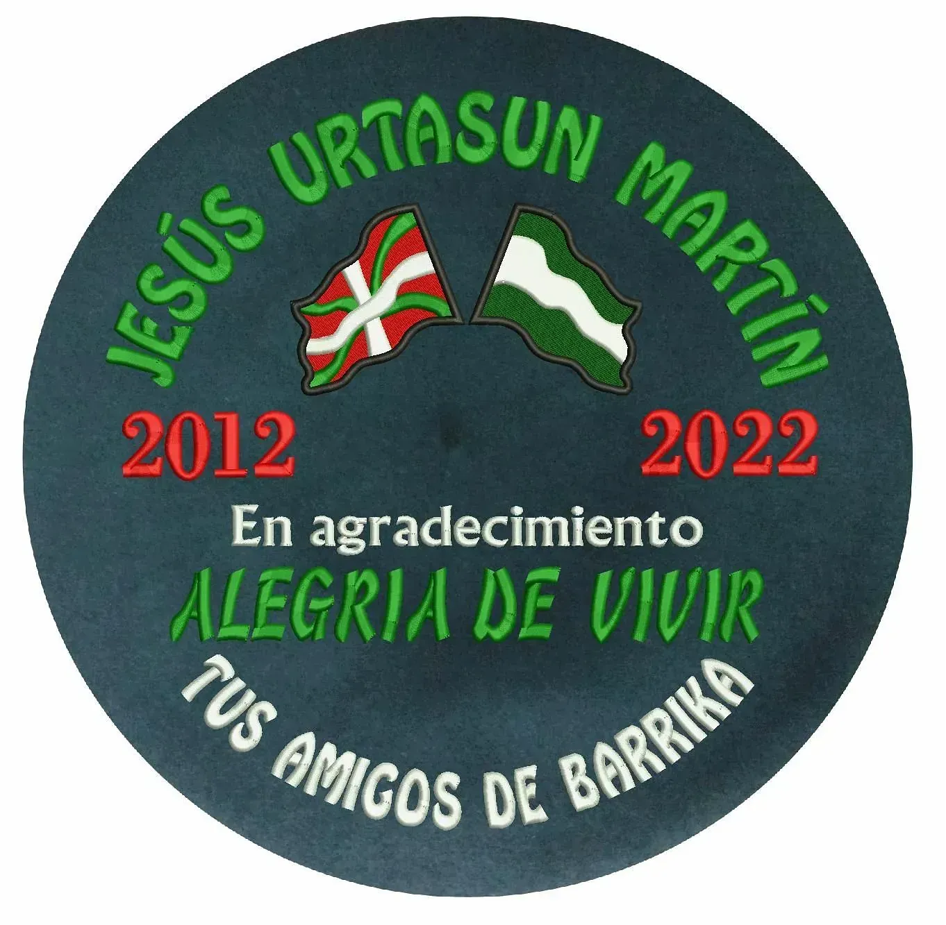 Jesus urtasun martin 2012 en agradecimiento alegria de vivir tus amigos de barrika 2022