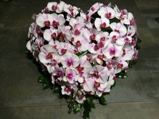 Bouquet en forme de coeur