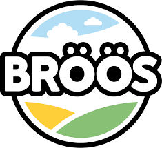 Das Broos-Logo ist ein Kreis mit dem Wort „Broos“ darin.