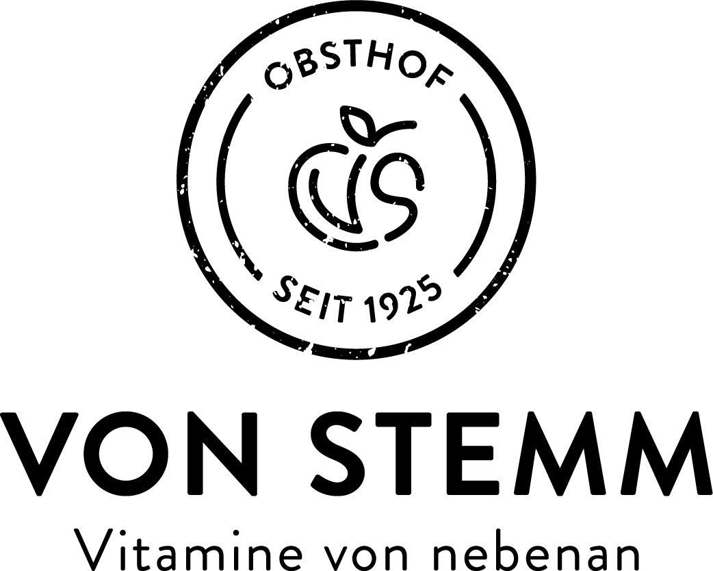 Ein schwarz-weißes Logo für eine Firma namens Von Stemm.