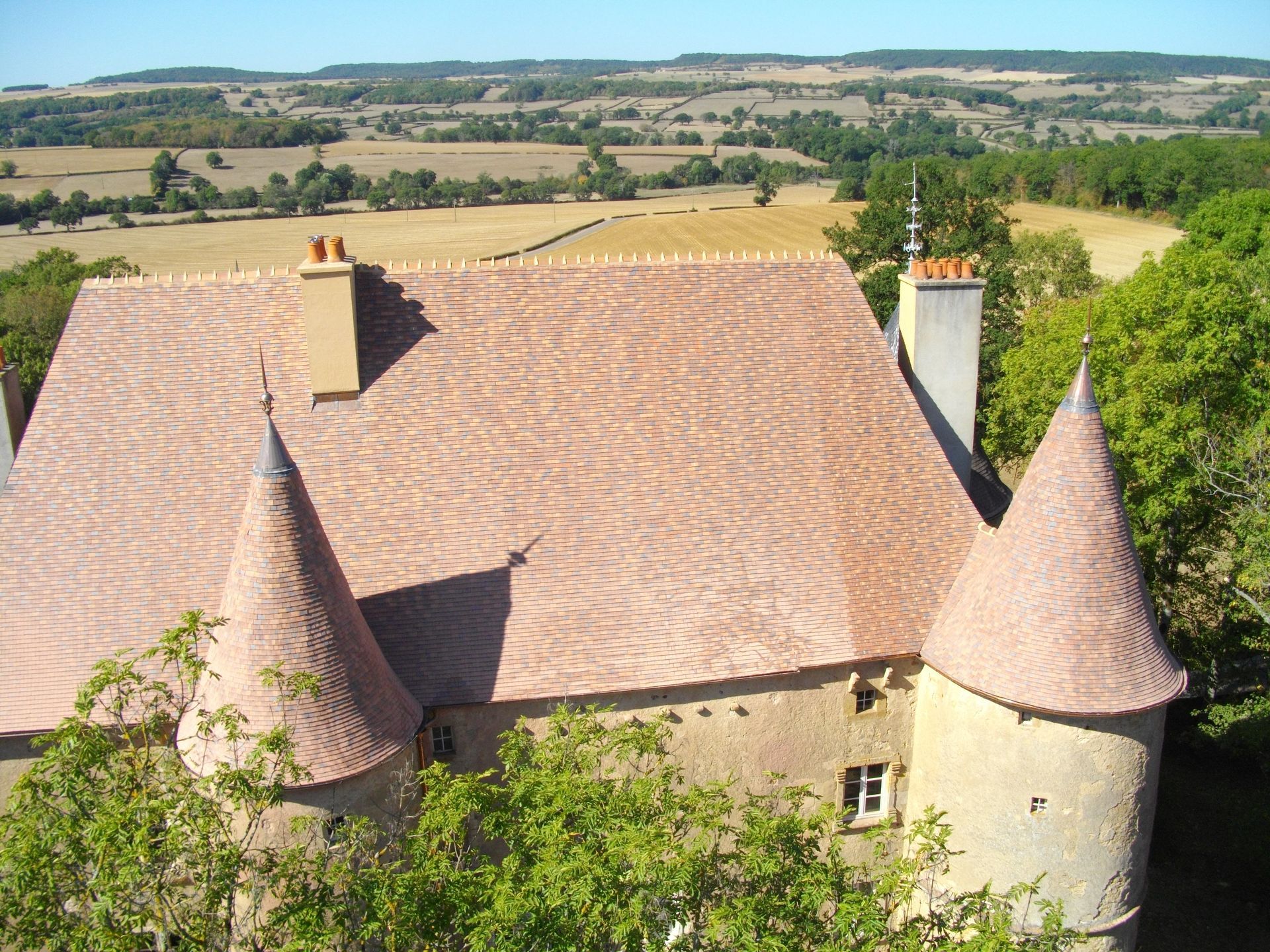 Manoir vue d'en haut