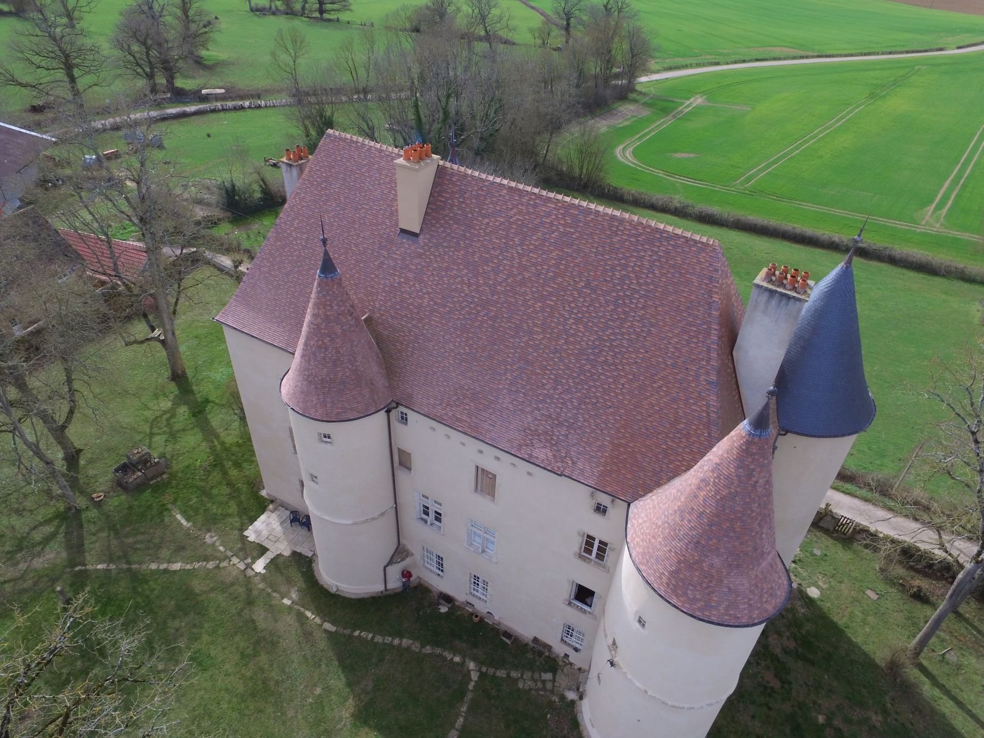 Château vue d'en haut
