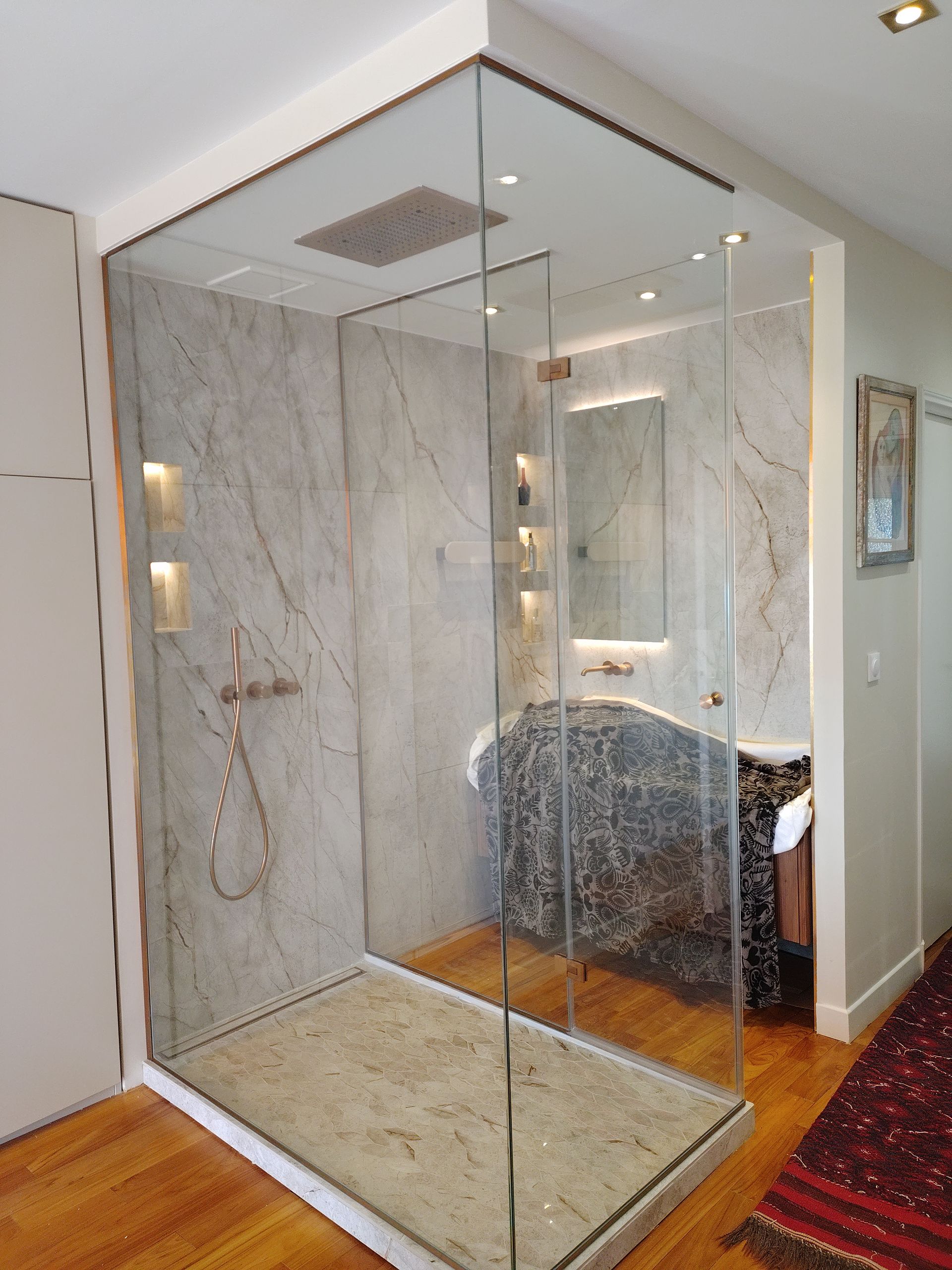 Cabine de douche sur mesure