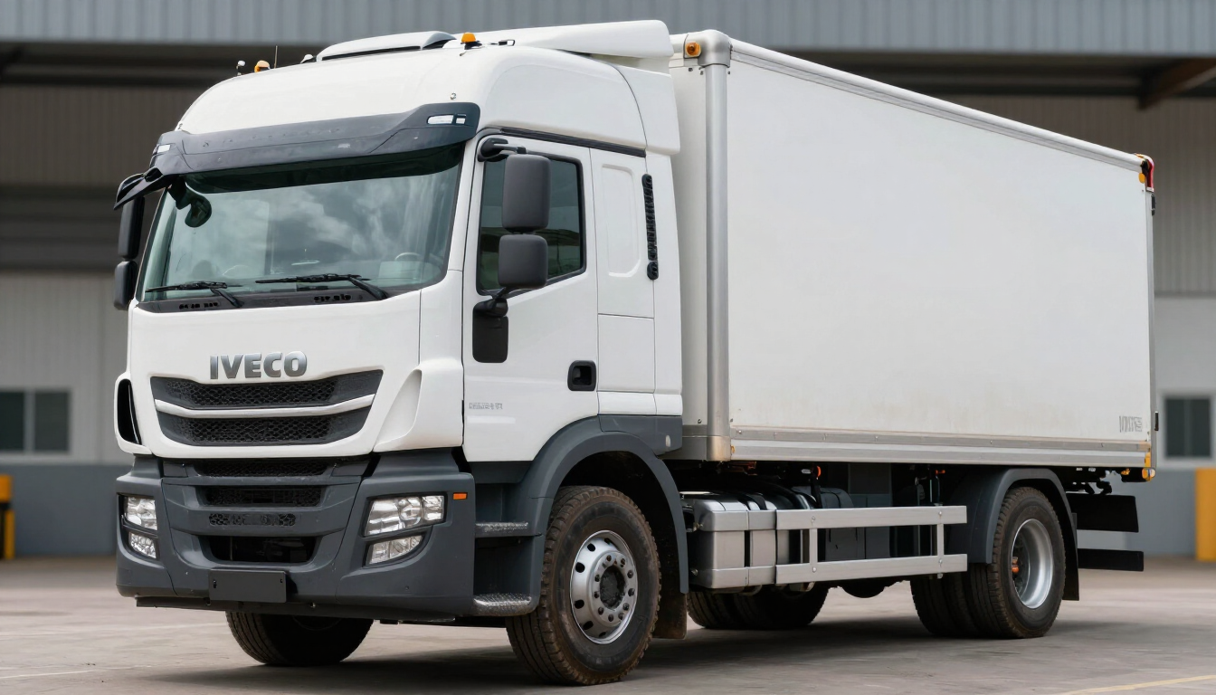 Furgoneta Iveco Daily en la nave del servicio oficial Iveco de Automotor Andújar
