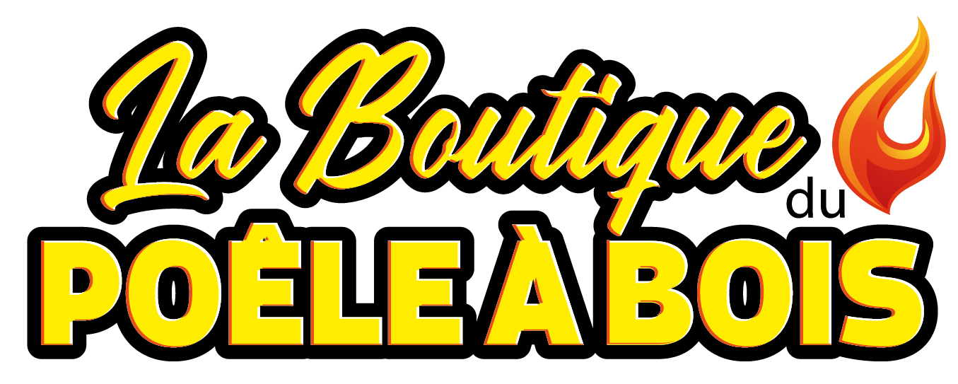 Logo de La Boutique du Poêle à Bois jaune et noir