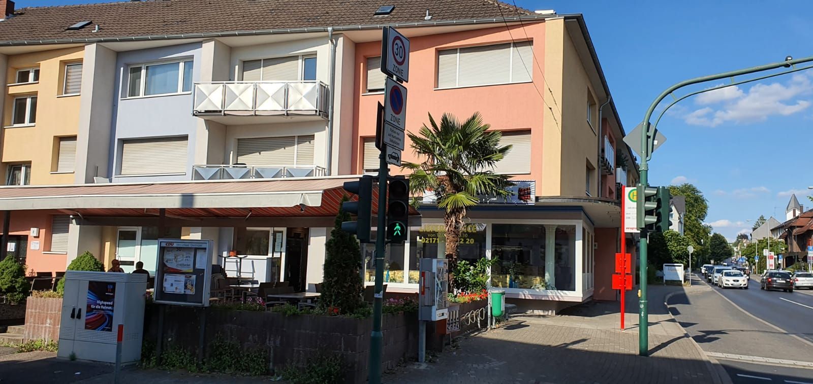 Blick auf das Gebäude von Gyros Grill UG Alexandros Kirgeridis
