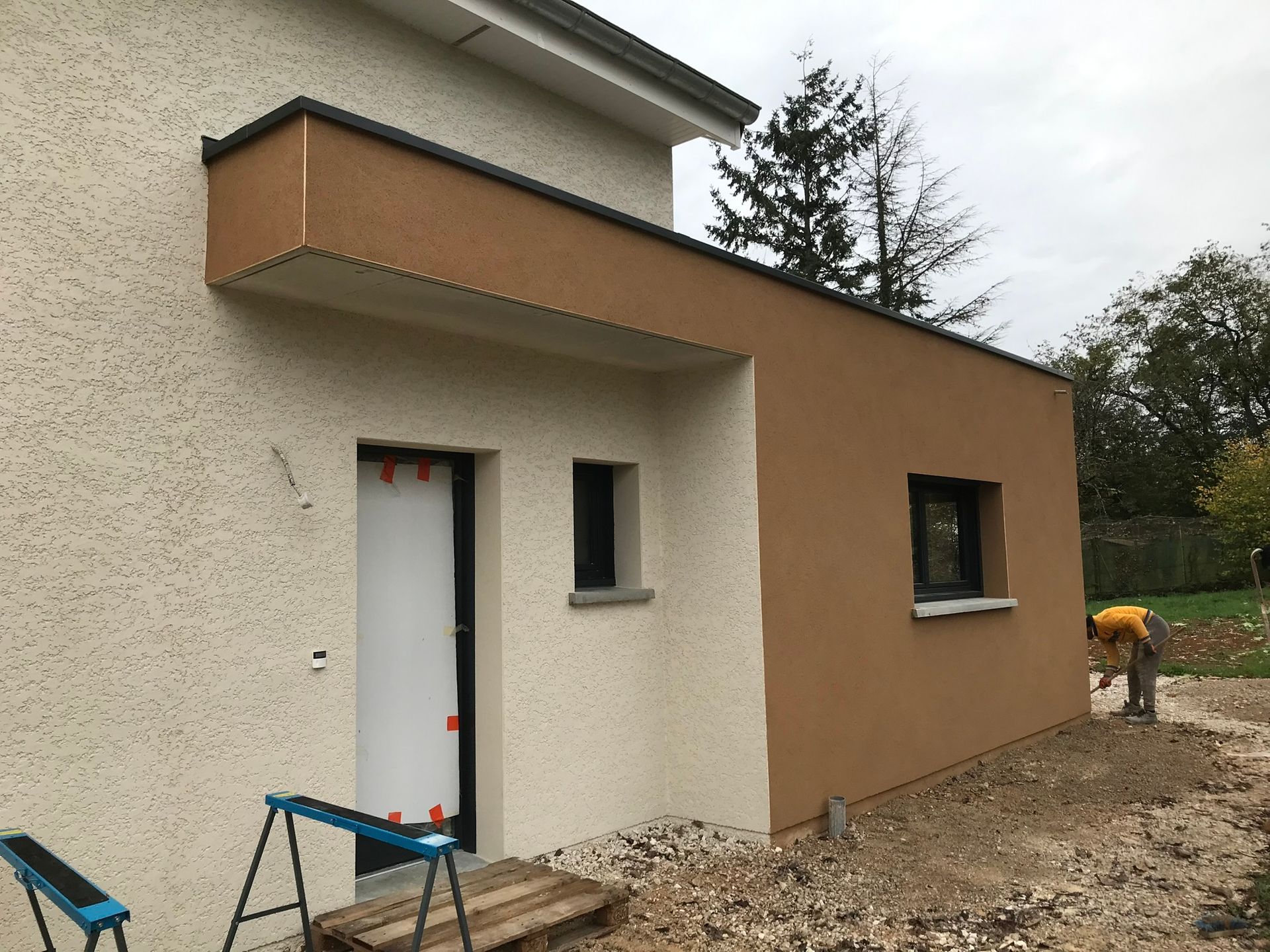 Une maison en cours de travaux