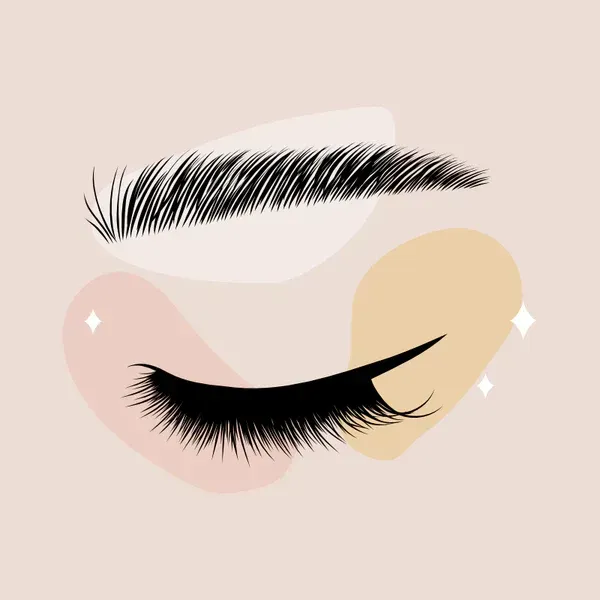 Eine Nahaufnahme des Auges einer Frau mit langen Wimpern.