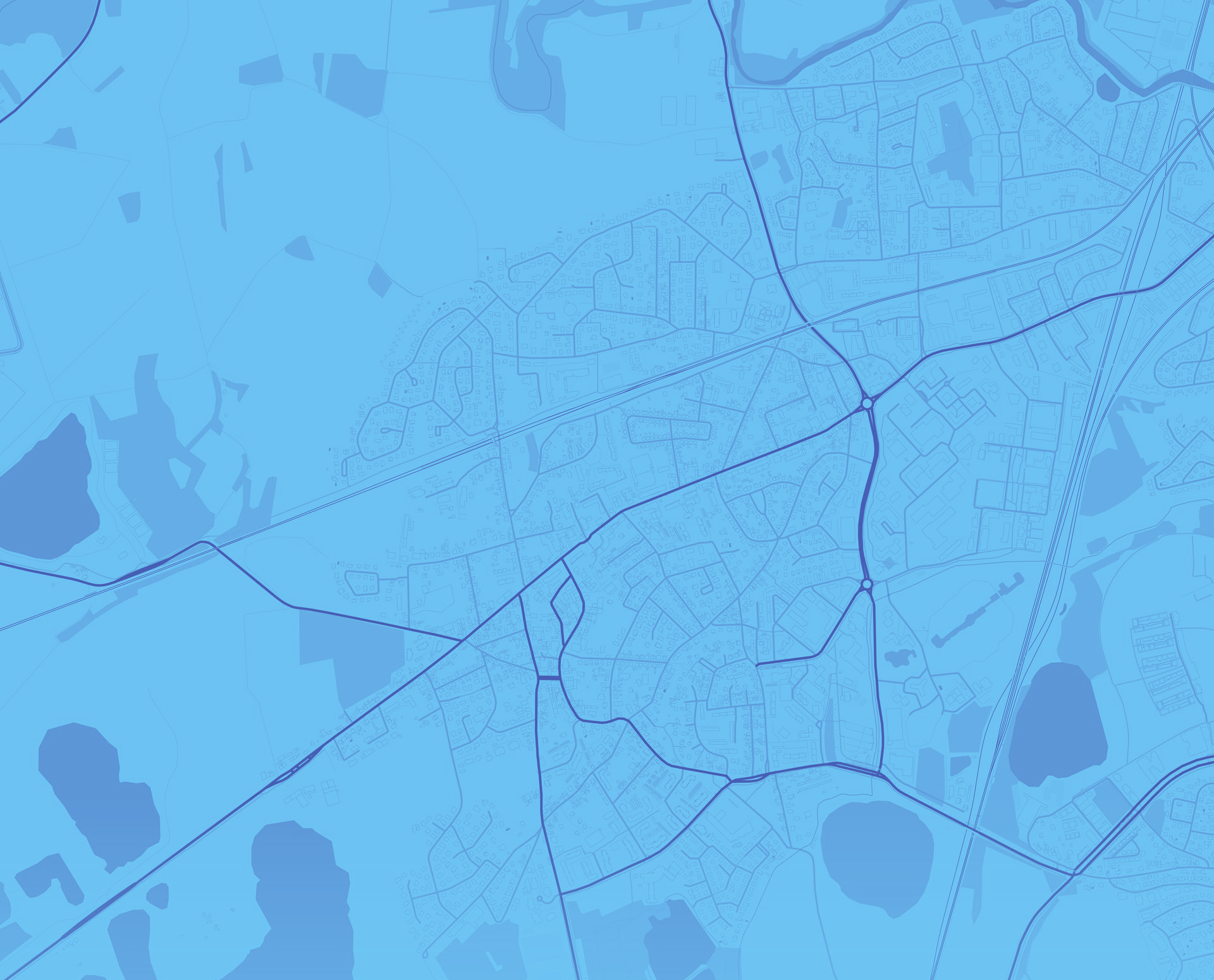 Plan de la commune de Lingolsheim.