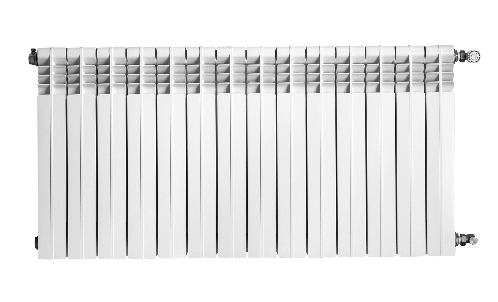 Long radiateur à eau détouré