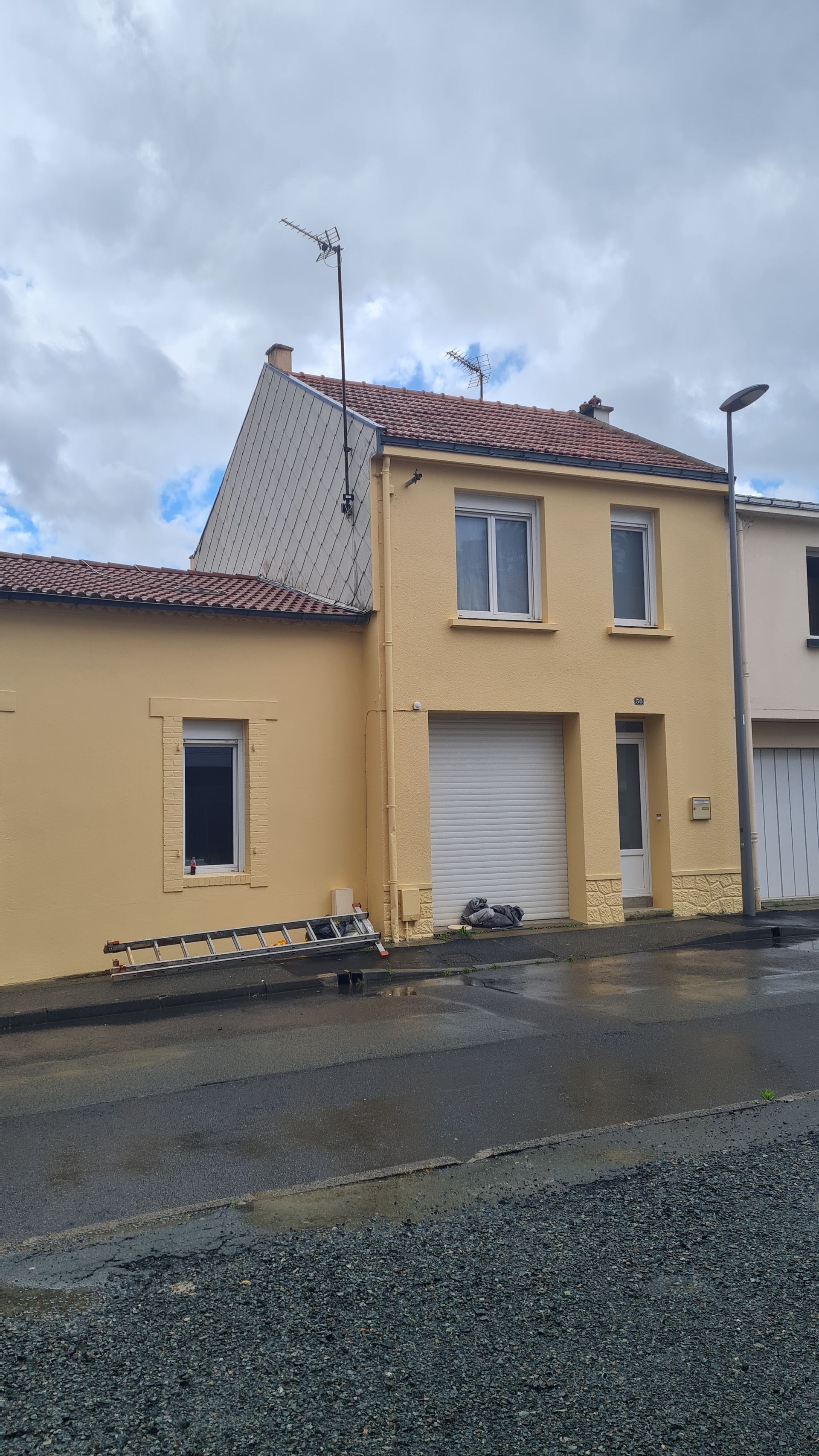 Photo de la réfection d'une façade