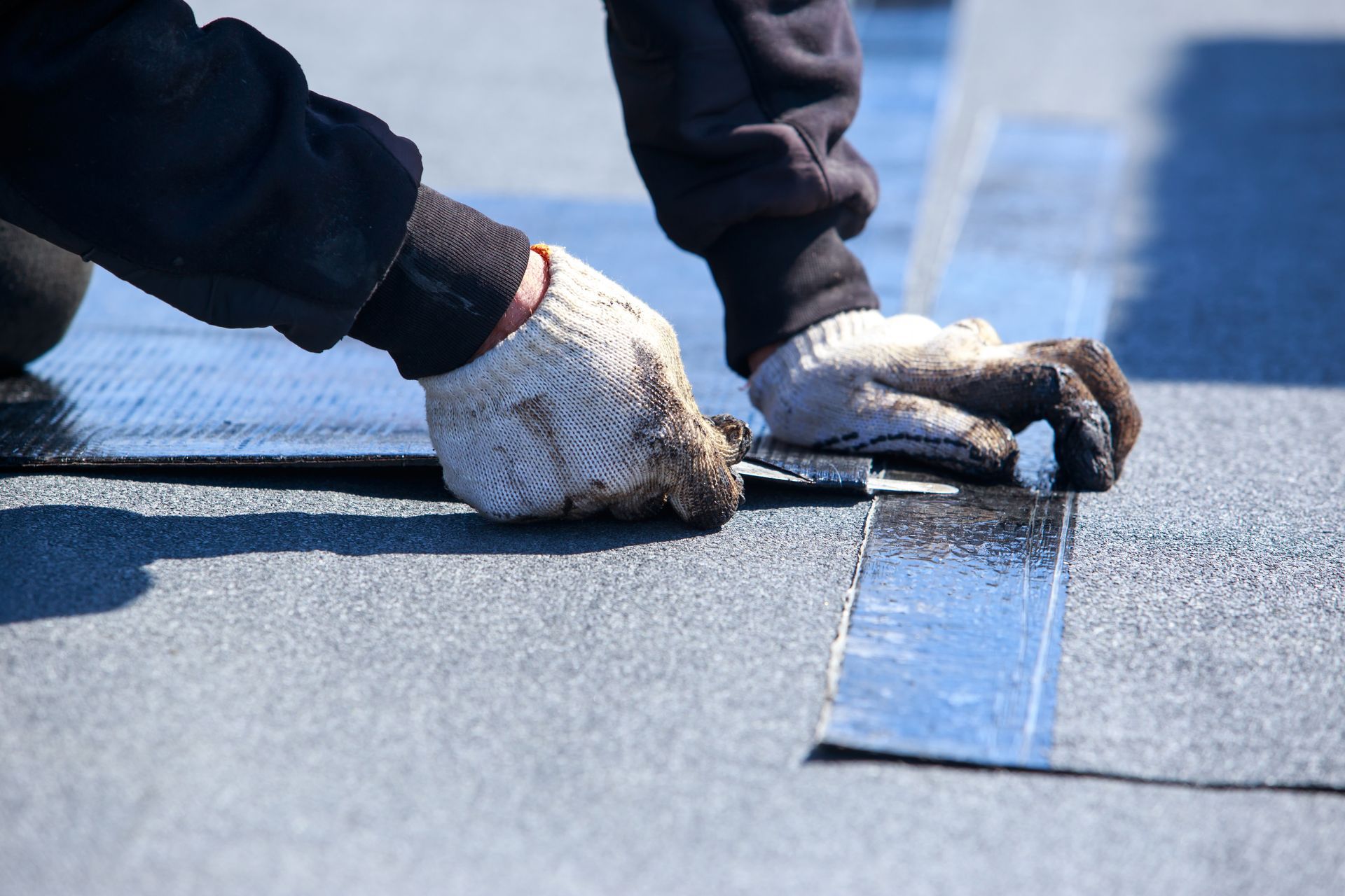 Des travaux d'étanchéité