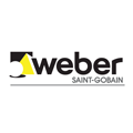 Logo Weber Saint-Gobain en noir et jaune sur fond blanc