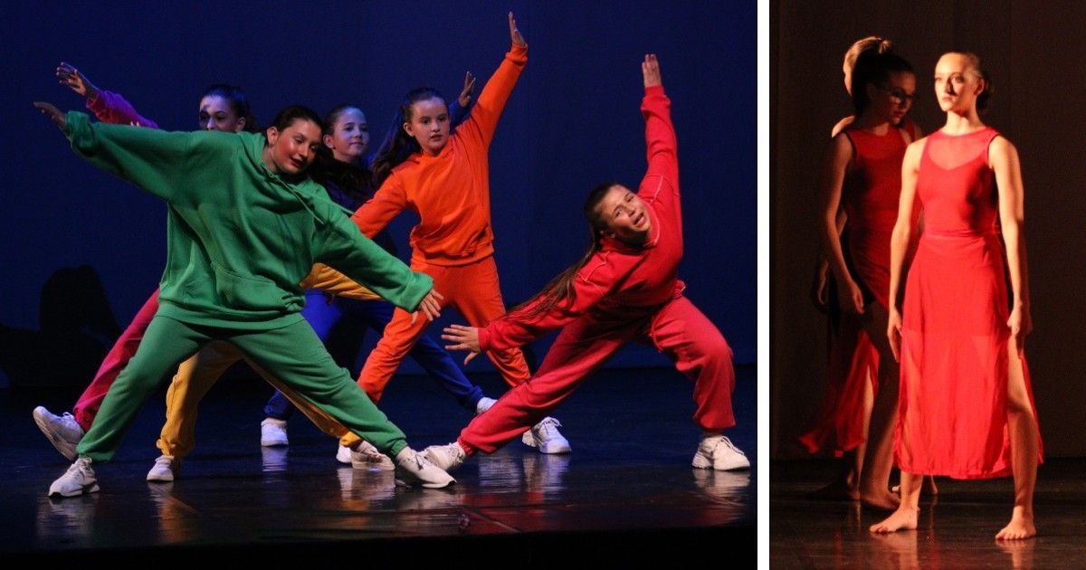 Jungen und Mädchen aus den Ballettklassen der Schule Moving Factory führen das Ballett La Forza della Foresta im Theater Locarno auf