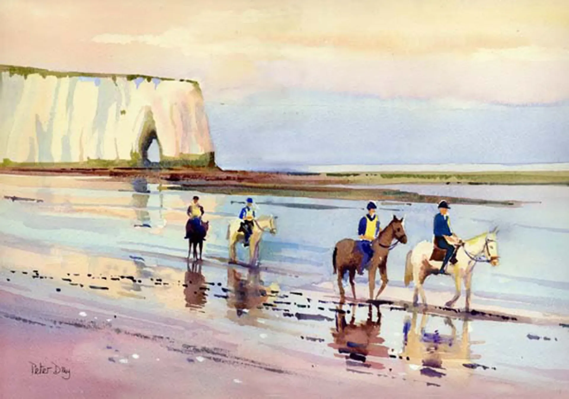 Painting  Kingsgate Bay, near Broadstairs Beach holiday apartment