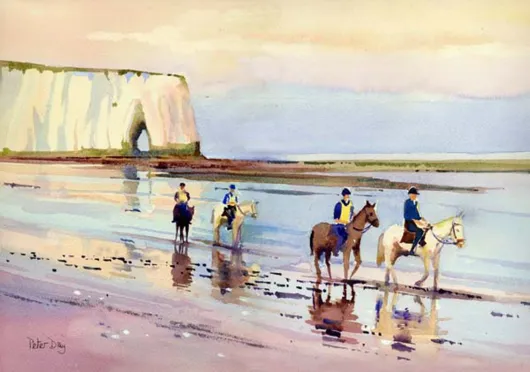 Painting  Kingsgate Bay, near Broadstairs Beach holiday apartment