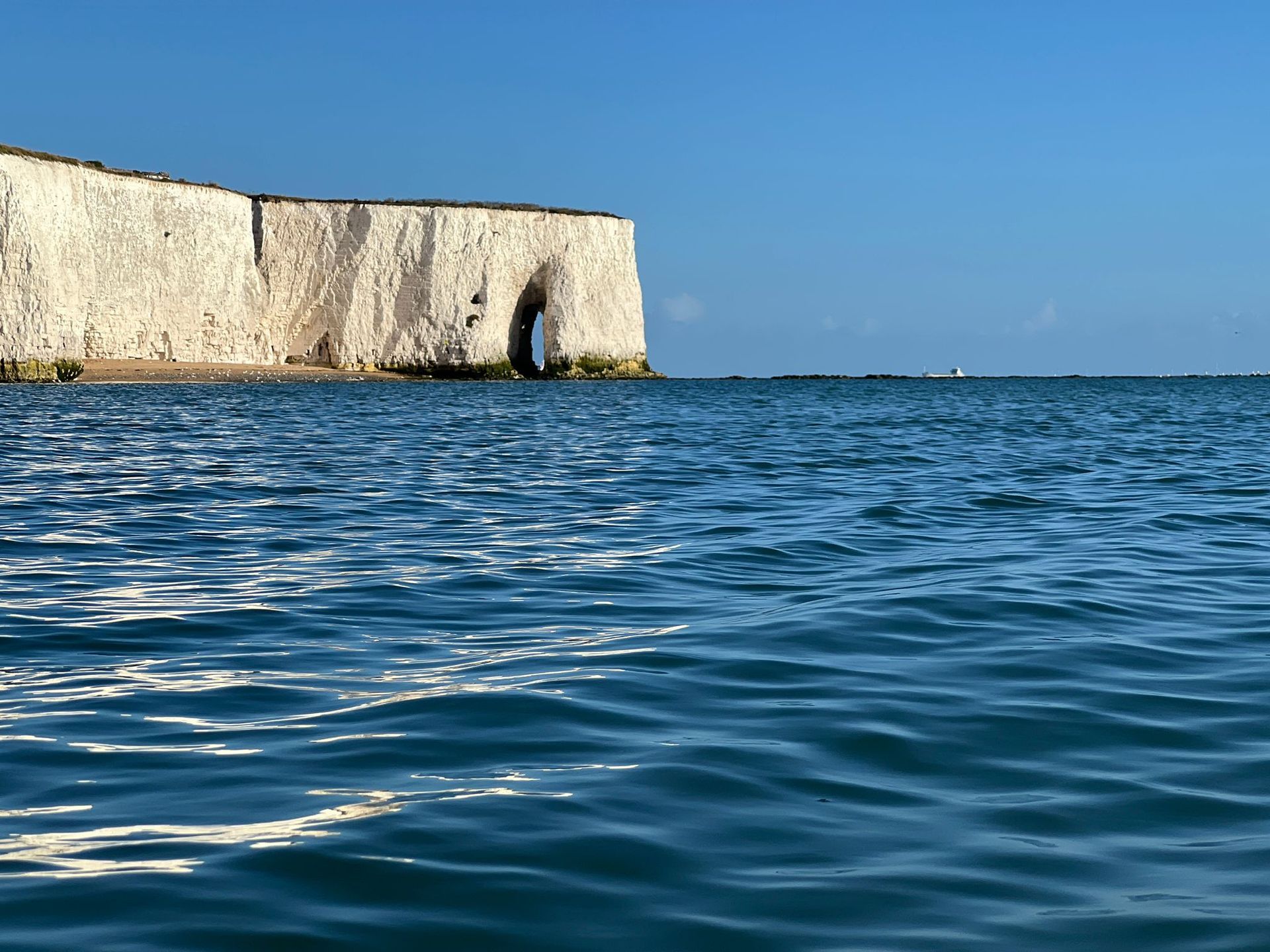 View to Kingsgate Bay Chalk Arch