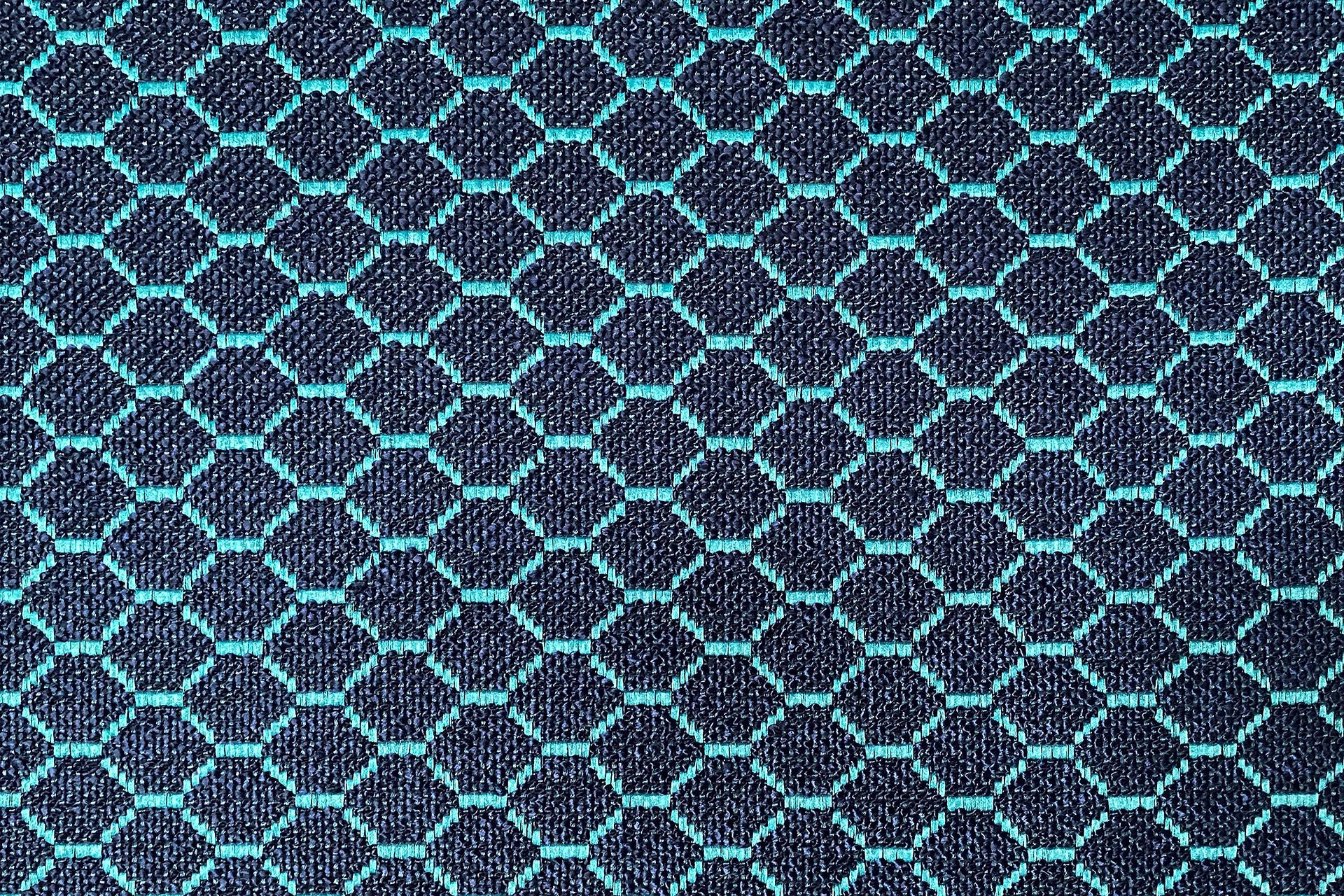 Tissu à deux couleurs, bleu foncé et bleu azur