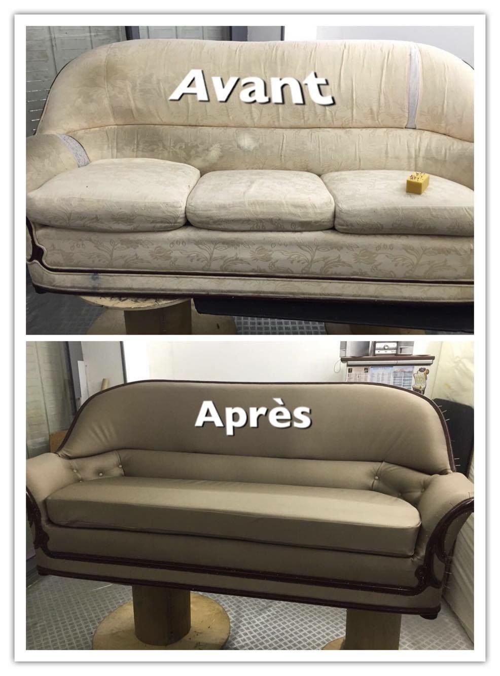 Réfection et transformation d'un fauteuil 3 places sur mesure
