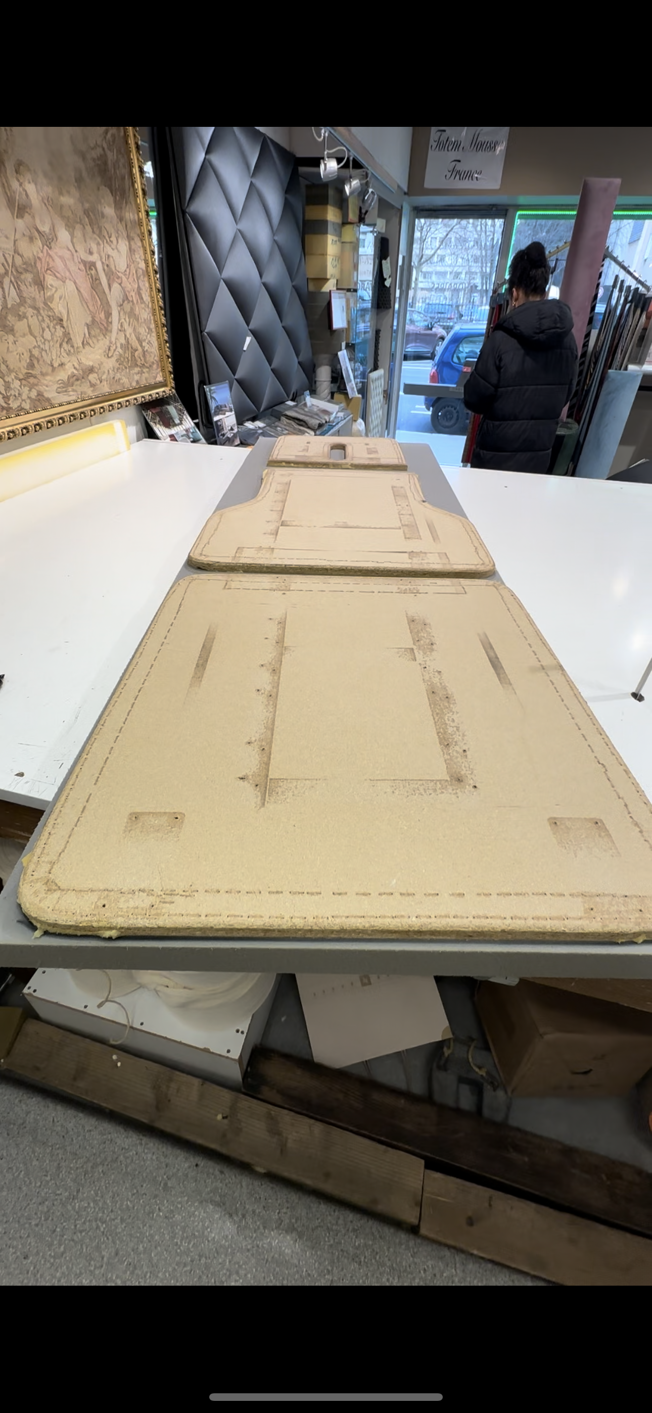 Maquette d'une table de massage