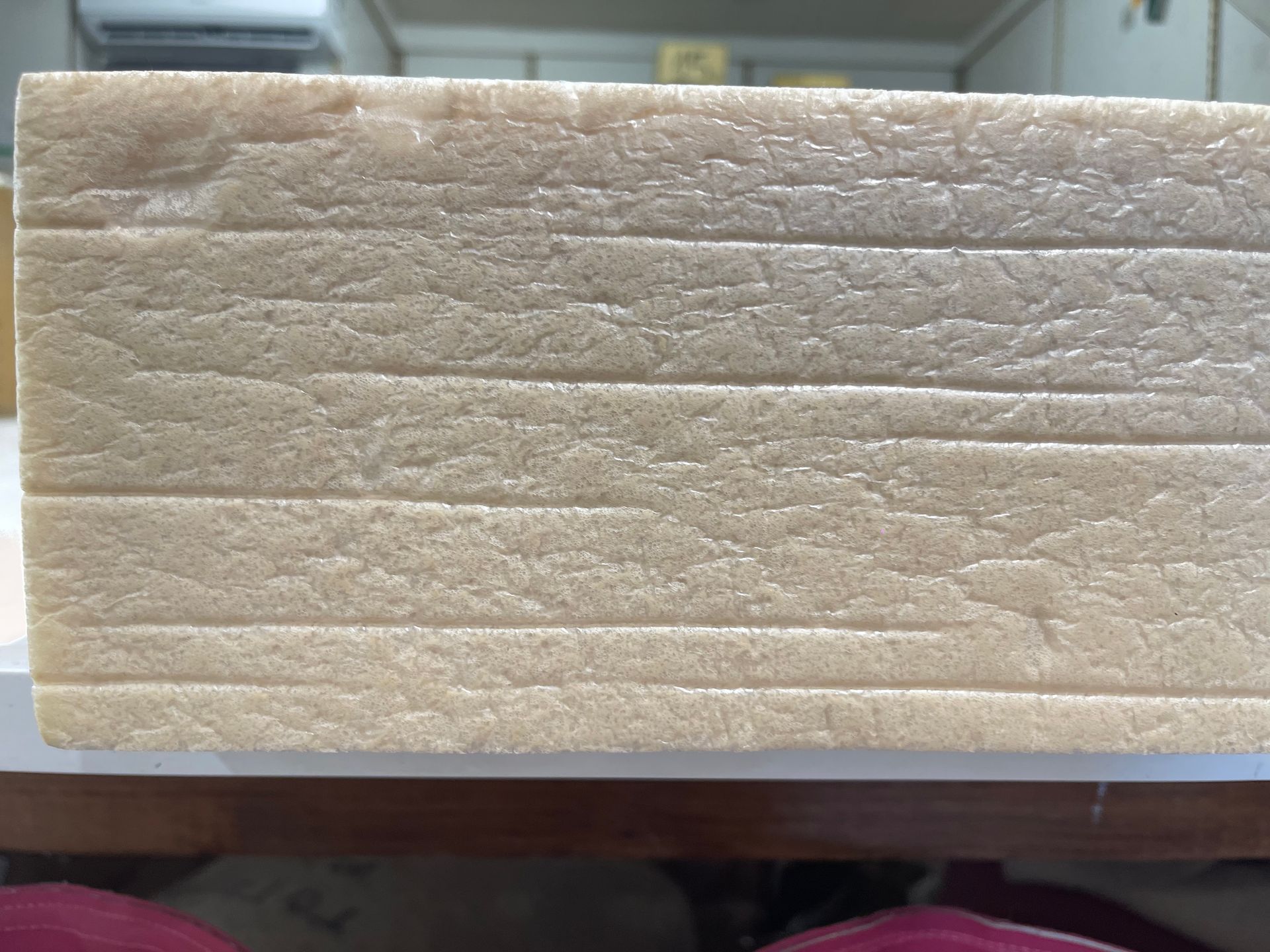 Bloc de mousse beige