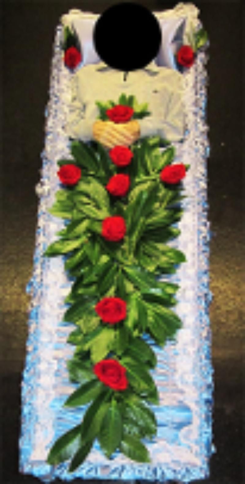 Sarg mit Blumen, Foto von Doris Passalacqua die Bestatterin
