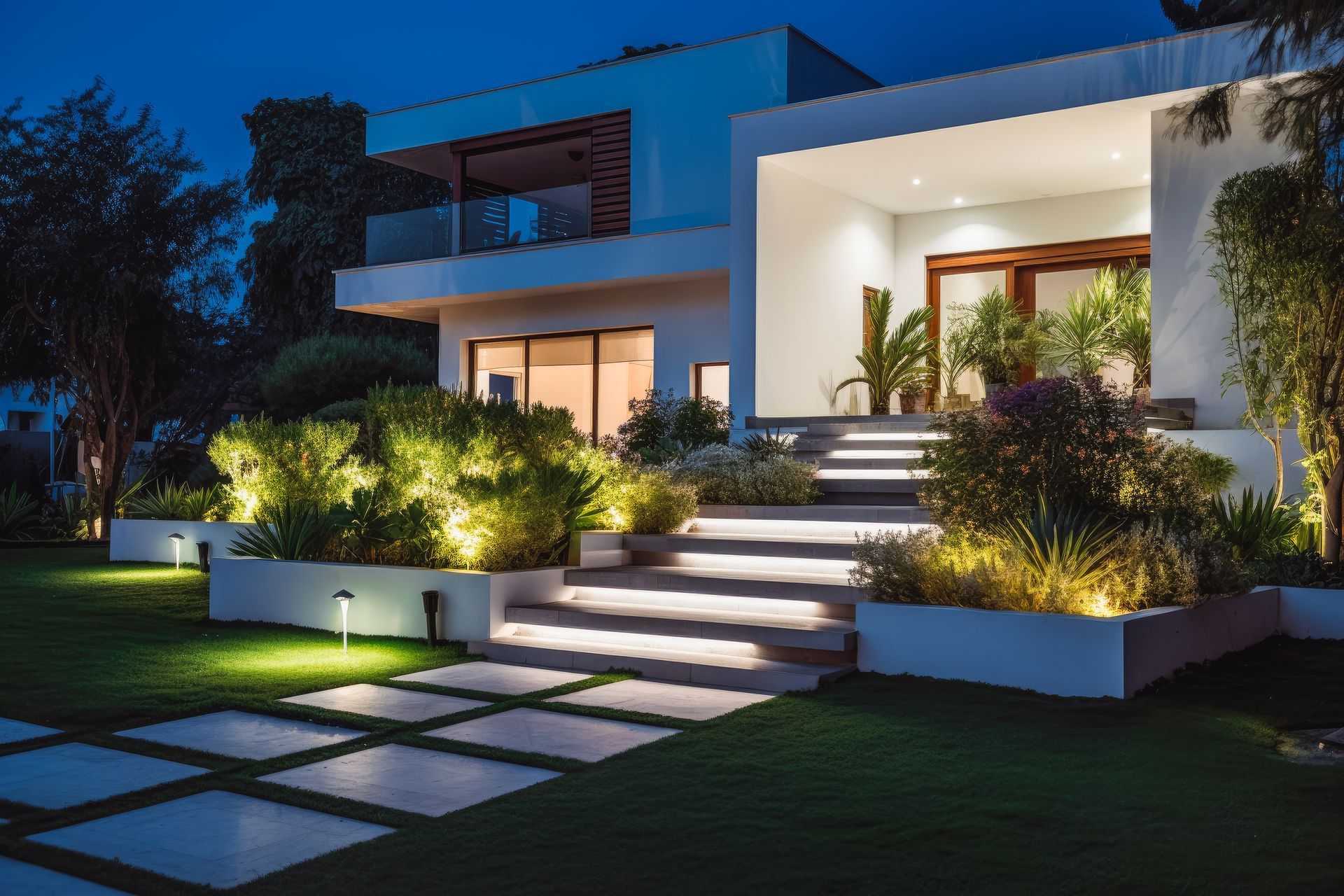 Jardin aménagé pour une villa d'Arles