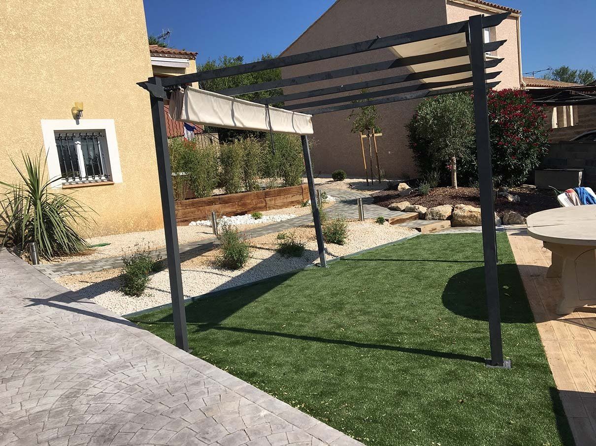 Allée de jardin terminée