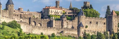 Vu sur le centre ville de Carcassonne