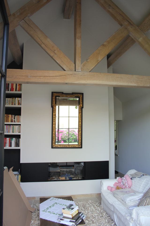 Schilderen huis met balken