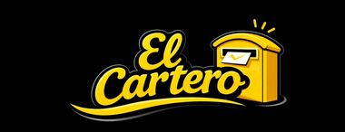 Logotipo de "El Cartero" con texto amarillo y un buz&oacute;n amarillo sobre fondo negro.