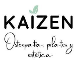 A logo for a company called kaizen osteopatia pilates y estética