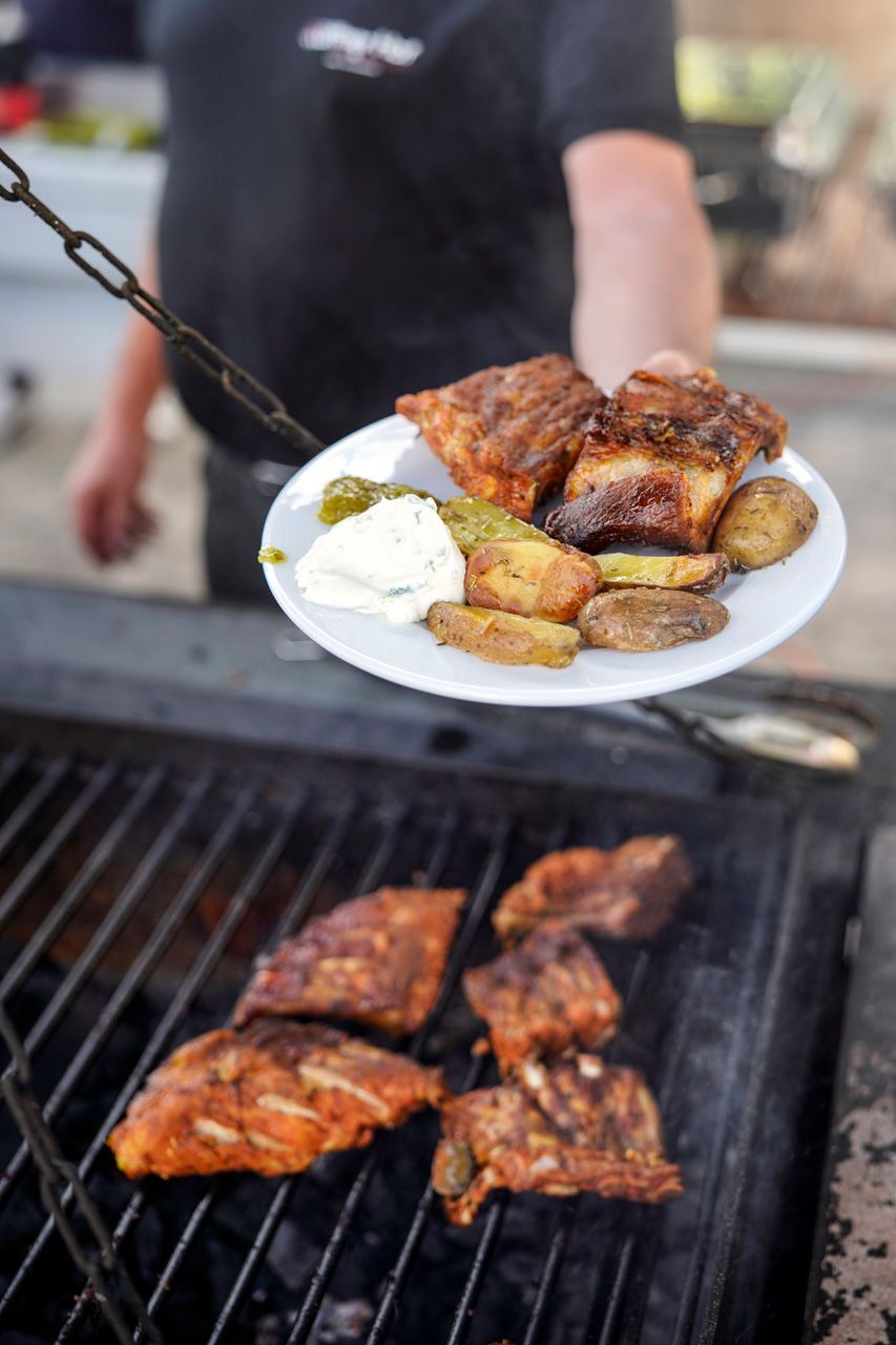 Frisch gegrilltes Grillgut