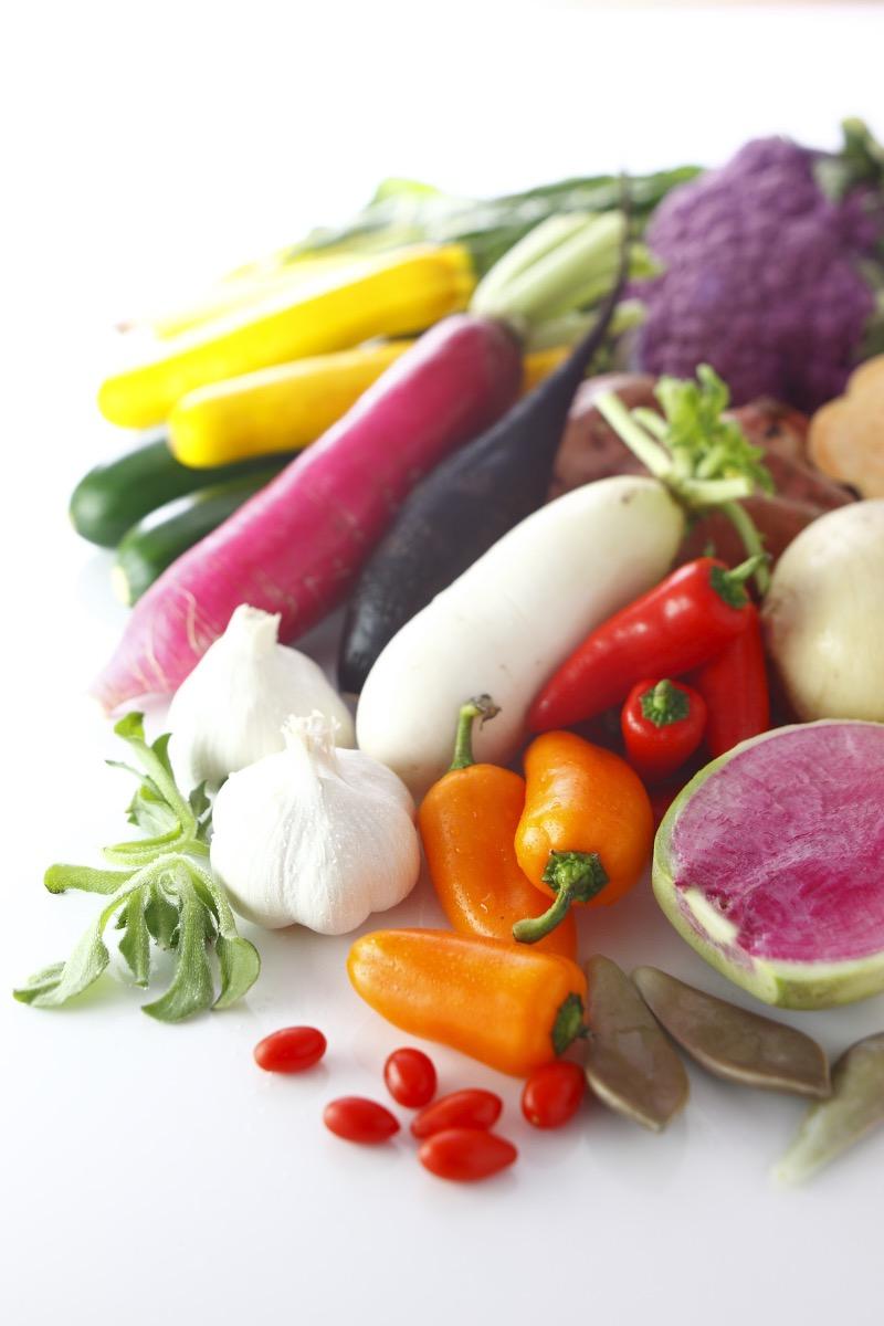 Des légumes frais riches en anti-oxydants