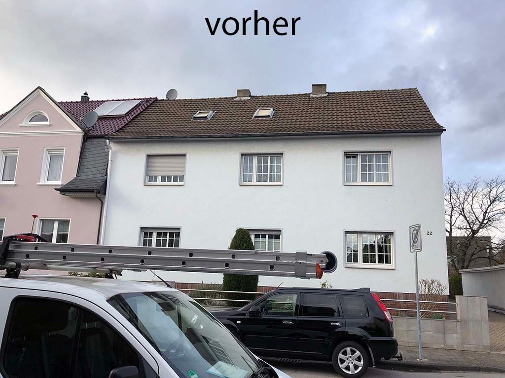 Hausdach vor Sanierung