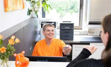 Empfangsbereich und Rezeption der Praxis